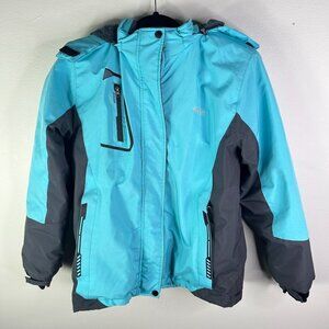 Wantdo girls blue waterproof ski jacket size 14-16‎